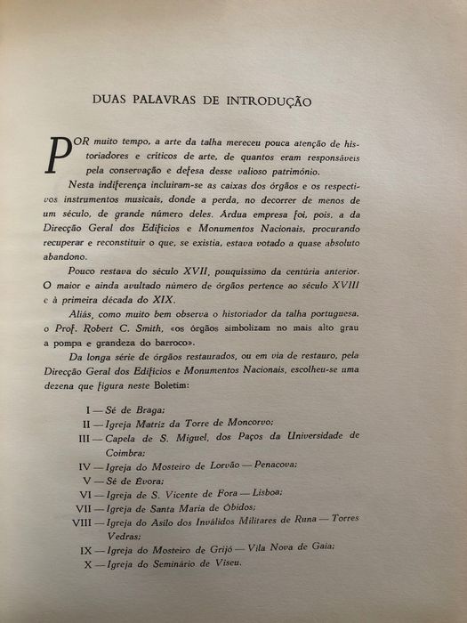 Boletins DGEMN: Restauro de Órgãos / Igreja de Cheleiros Mafra