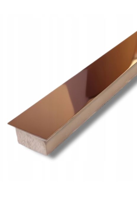 Listwa metalowa łazienka dekor miedź, 5 sztuk