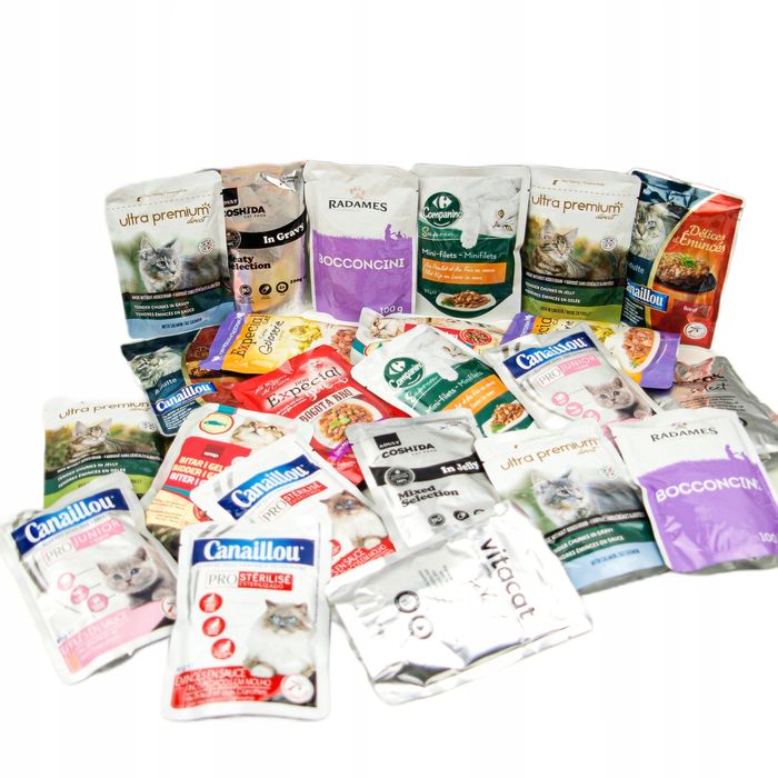 Pakiet Saszetki Dla Kota Mix Smaków 100 Szt. Wielka Paka Super Jakość