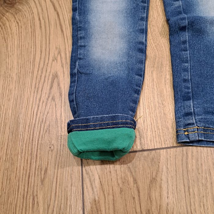 Spodnie jeans chłopięce ocieplane 116