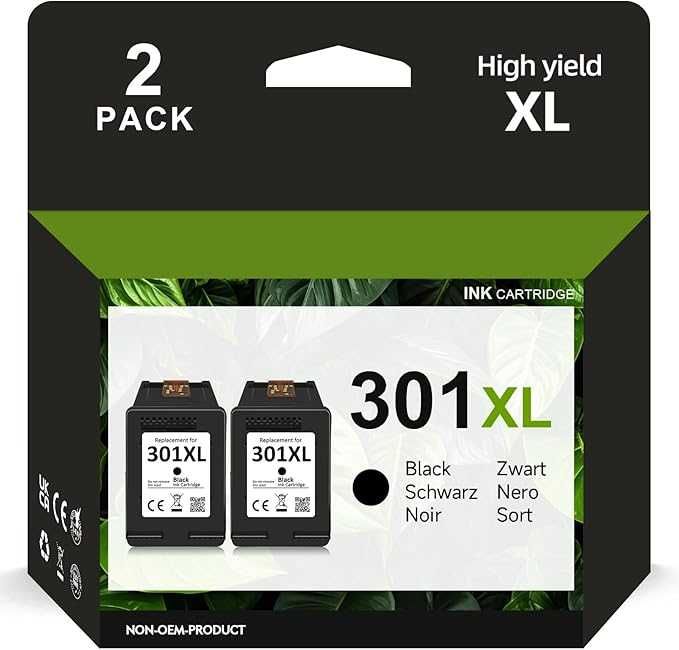 2 Tinteiros Compativeis, HP 301 XL Preto PORTES GRATIS