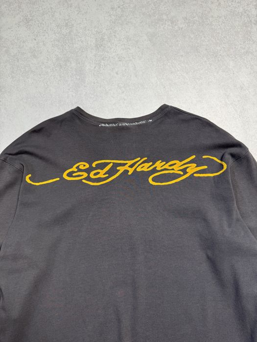 Лонгслив Ed Hardy made in USA женский Y2K с тигром (оригинал)