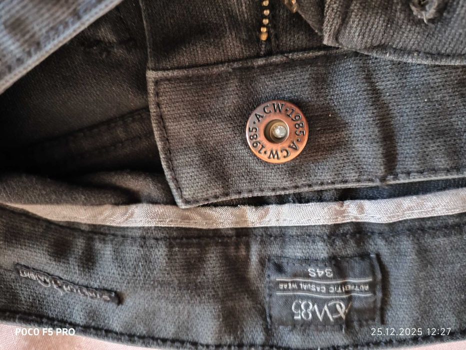 ACW85(authentic casual wear),straght fit,W34L29(Uk),black, braun