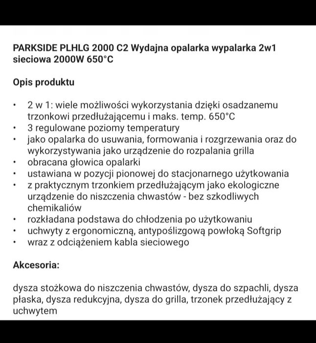Opalarka,wypalarka 2 w 1 Parside