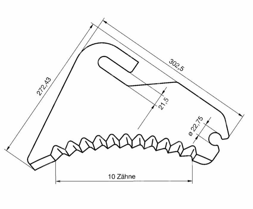 Nóż prasy belowej McHALE CKN00014 OEM Germany