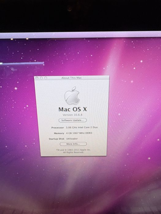 Computador Imac - Apple meados 2010 21.5