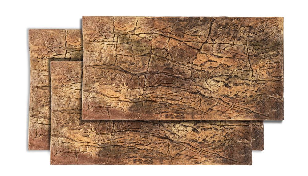 Tło strukturalne do terrarium 100x50 cm. Płaskie TPL100x50PP