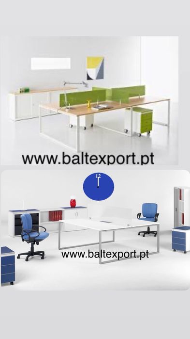 Ilha Secretaria Ilha Posto Trabalho 2 / 4 / 6 / 8 Varias Medidas NOVA