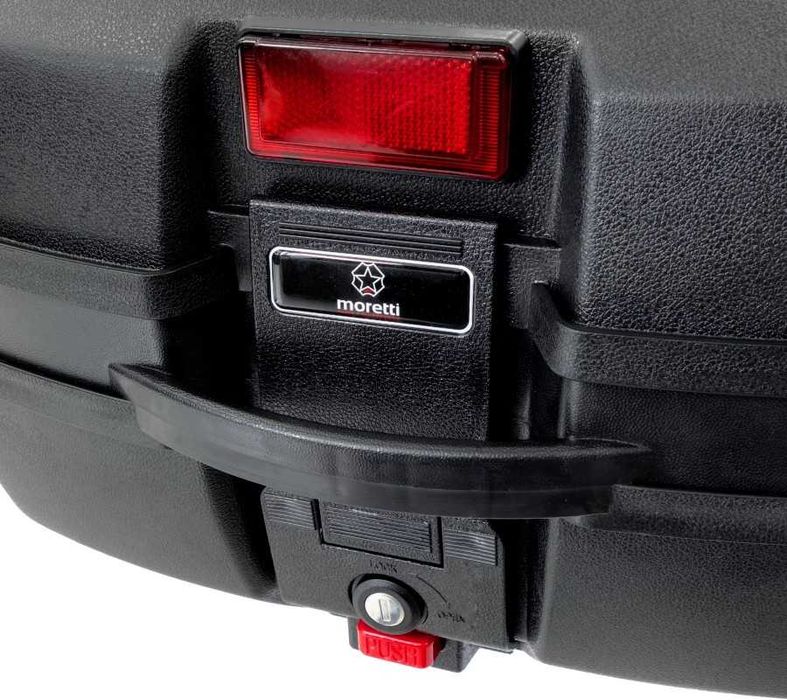 Nowy Kufer Motocyklowy Moretti MR-688 32L lub 45L czarny odblask