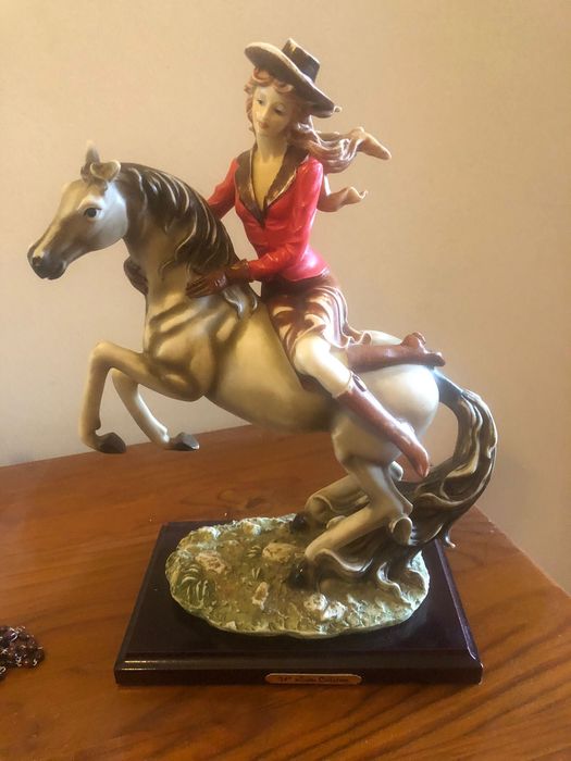 Conjunto cavalos em loiça