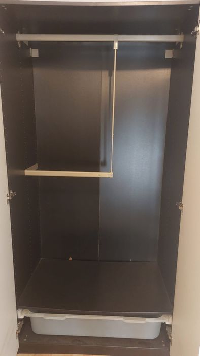 Roupeiro Ikea PAX Branco Preto Castanho 201x100x60cm