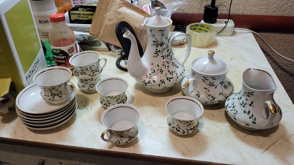 Чайный сервиз винтаж Березка фарфор