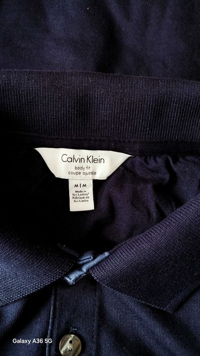 Calvin Klein piękna męska koszulka polo