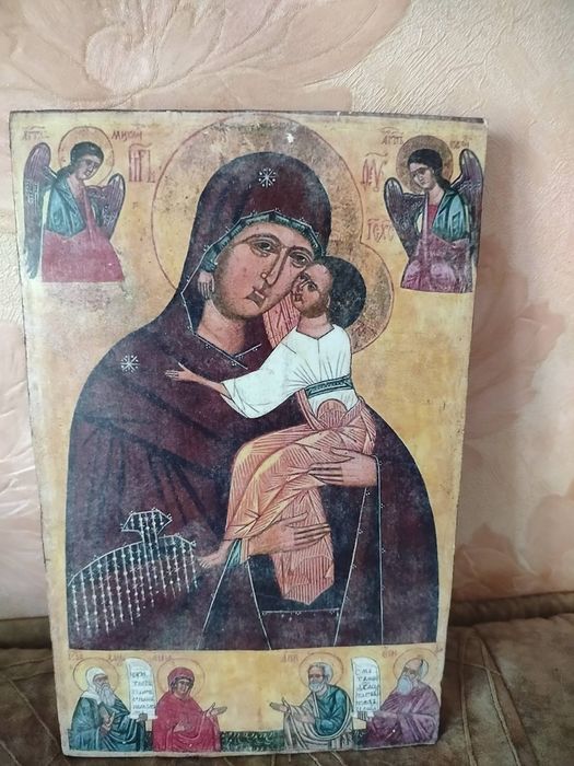 Икона  Умиление  (Елеуса) на дереве