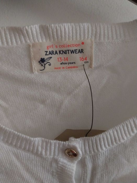 Casaco curto, Zara Knitwear Girl’s Collection, 13-14 anos, novo