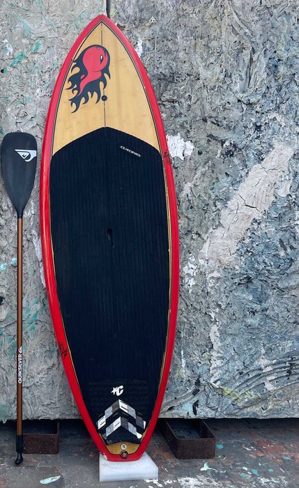 Prancha Stand Up Paddle SUP Surf GONG Bamby Dark 7’6 + pagaia Quiksilver