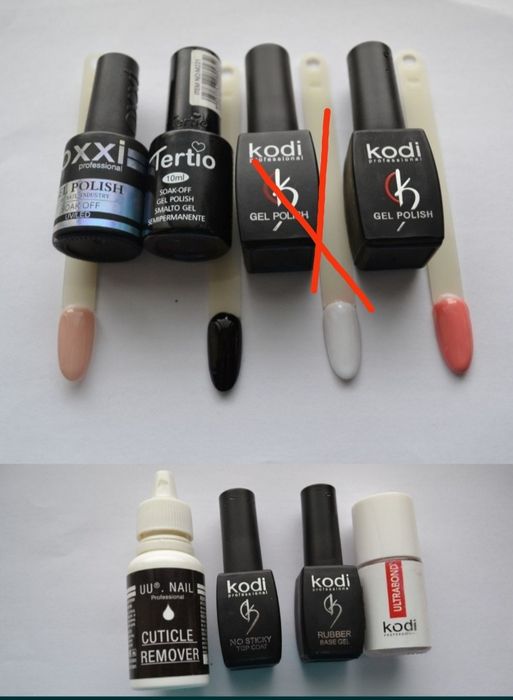 Набор для маникюра Kodi гель лак UV