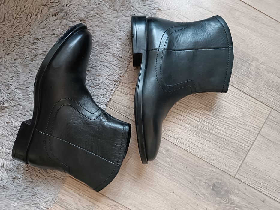 Botki skórzane rozm. 38