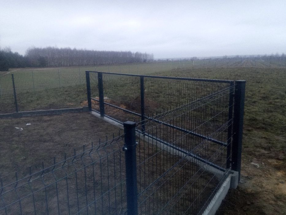 Brama dwuskrzydłowa szerokosć 400cm wysokość 150cm 2 słupki 80x80mmh2m