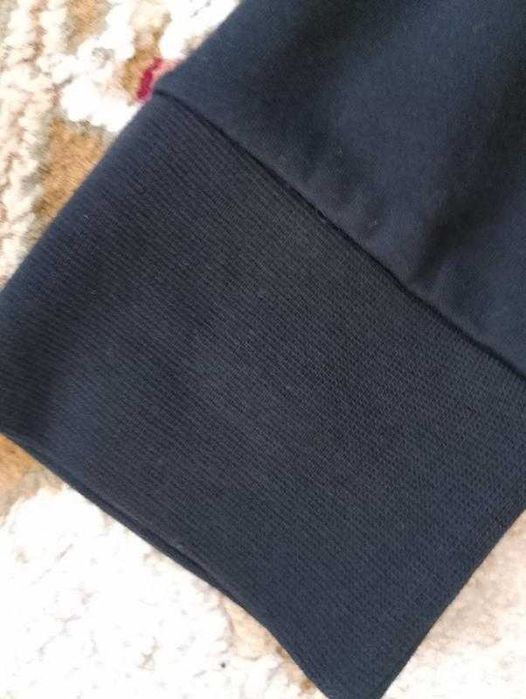 Лонгслів з комірцем бавовняний сорочка светр чорний Gant оригінал розмір L