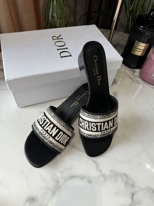 Klapki Dior Dway Heeled black