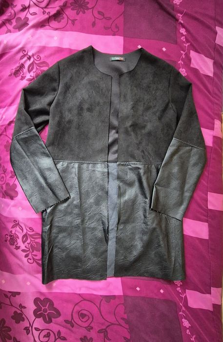 Czarna narzutka plaszcz M