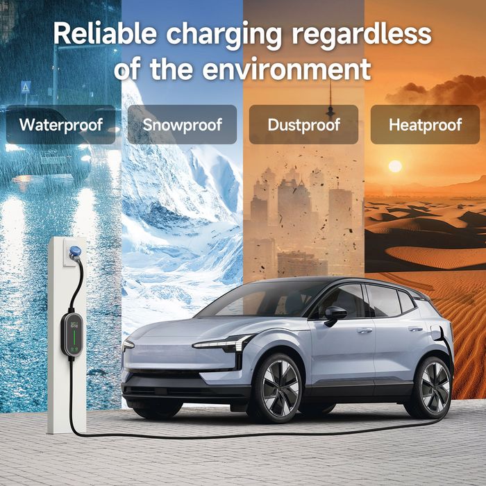 Зарядний пристрій 7.2kW 32A Type 1/Type2/GBT Wi-Fi Bluetooth Smart Life EV Charger для електромобілів США кабель 3.5м/5m IP66
