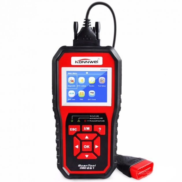 Сканер, діагностика, obd2, kw310, elm327, konnwei kw850
