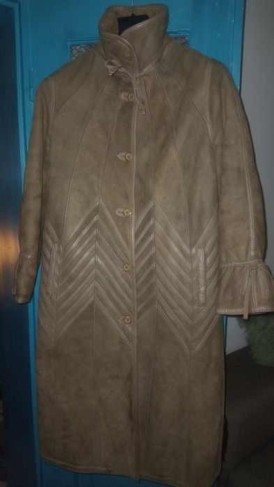 Kożuch naturalny kożuszek prawdziwy vintage retro