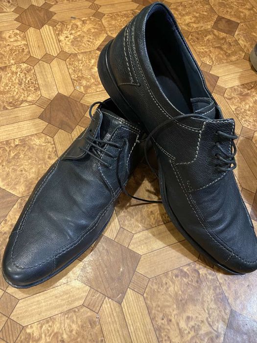 Кожанные туфли ecco, 44-45 р.