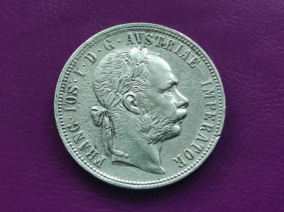 Moneta 1 FLOREN 1877 / AUSTRIA - Srebro - Rzadkość ! (nr.2)