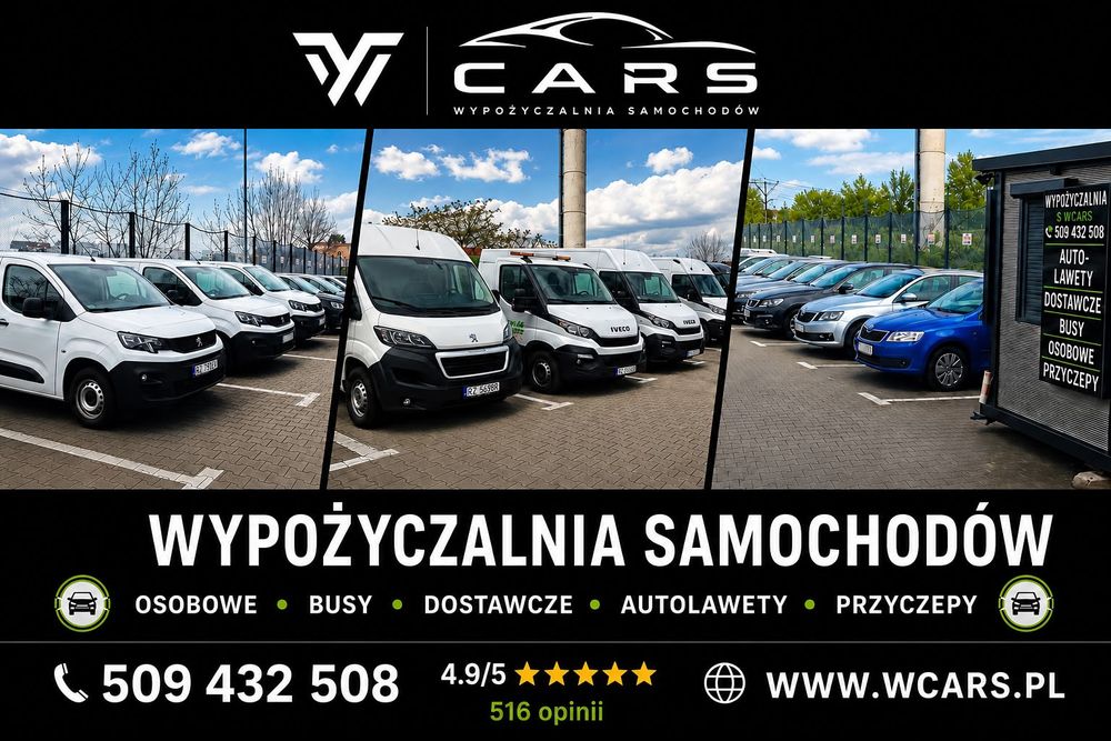 Wynajem aut osobowych wypożyczalnia samochodów dostawczych