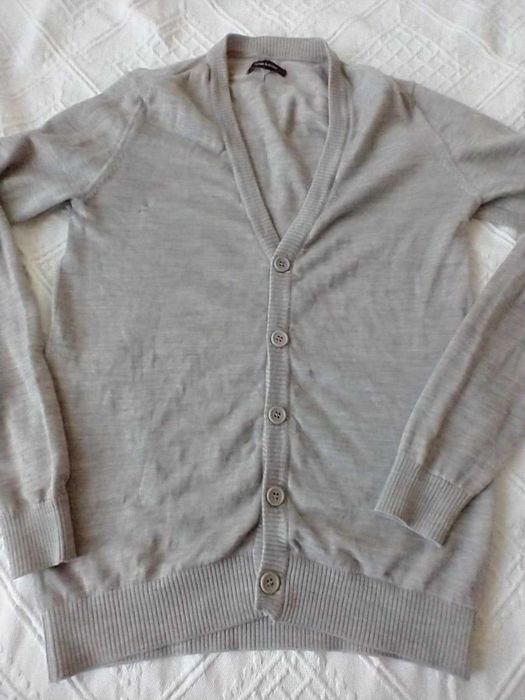 sweter zapinany męski 100% wełna R.M