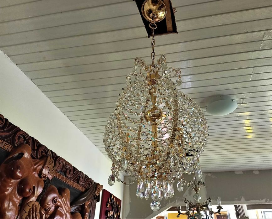 Lustre Cristal 3 Lâmpadas