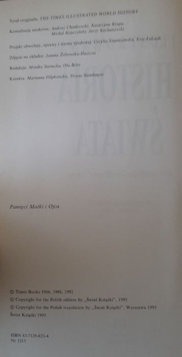 Ilustrowana Historia Świata - Świat książki 1995