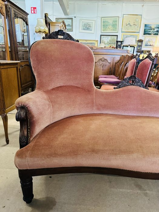 Konwersacyjna sofa w stylu wiktoriańskim :) ŚLICZNY ANTYK :)