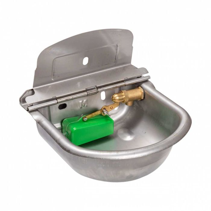 Poidło miskowe z zaworem pływakowym, ze stali nierdzewnej, 2,5 litra