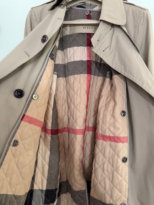 Burberry trencz płaszcz damski z podszewką, oryginalny, rozmiar L nowy