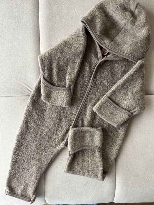 Wełniany kombinezon Engel Walnuss merino 62/68