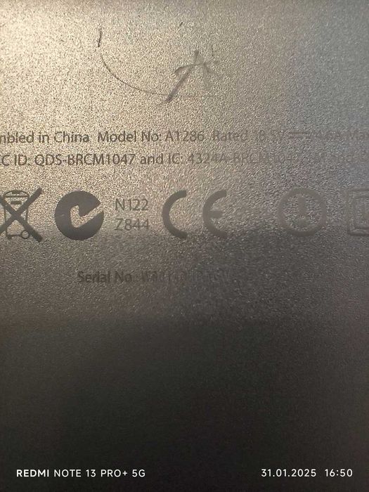 Ноутбуки Apple MacBook A1278 13,3" - A1286 15,4"