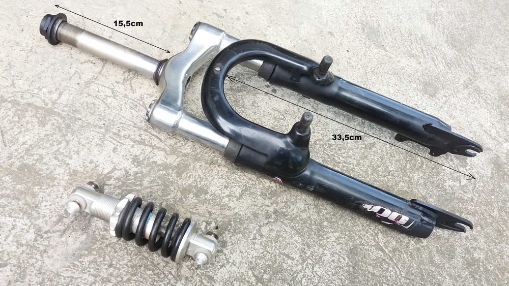 Amortyzator BMX 20" 24" 27.5"  kółka boczne uniwersalne