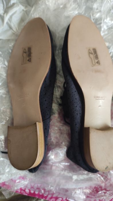 туфли летние замш - мокасины с перфорацией 41р.