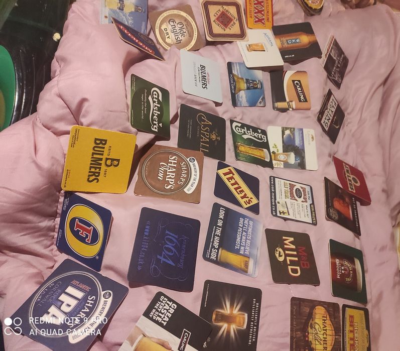 Porta-copos cerveja vintage