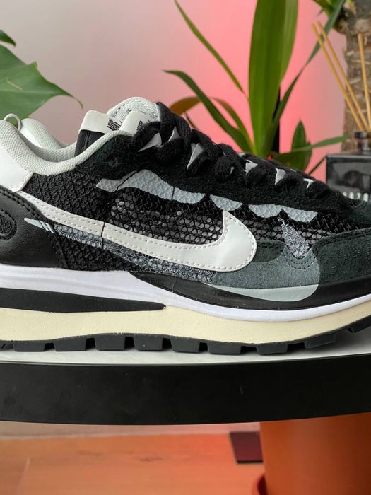 36-45 р Nike VaporWaffle x Sacai Black/White кросівки