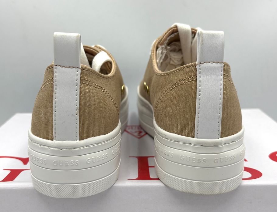 ‼️Nowe oryginalne trampki GUESS Brigs złote 35 AZ 135 buty damskie
