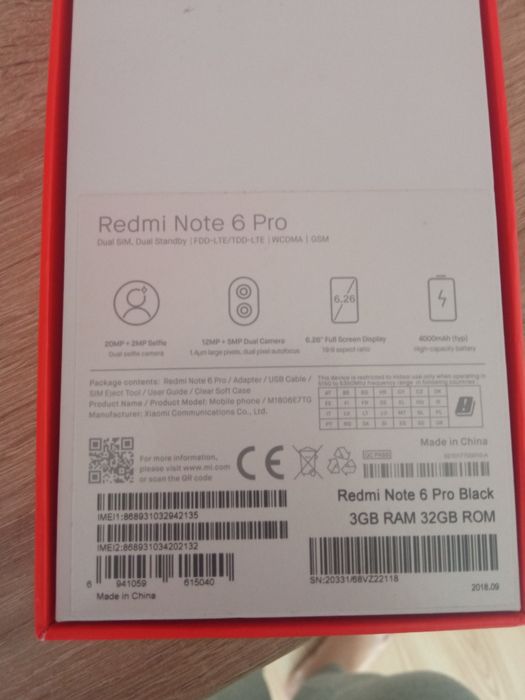 Redmi note 6 pro