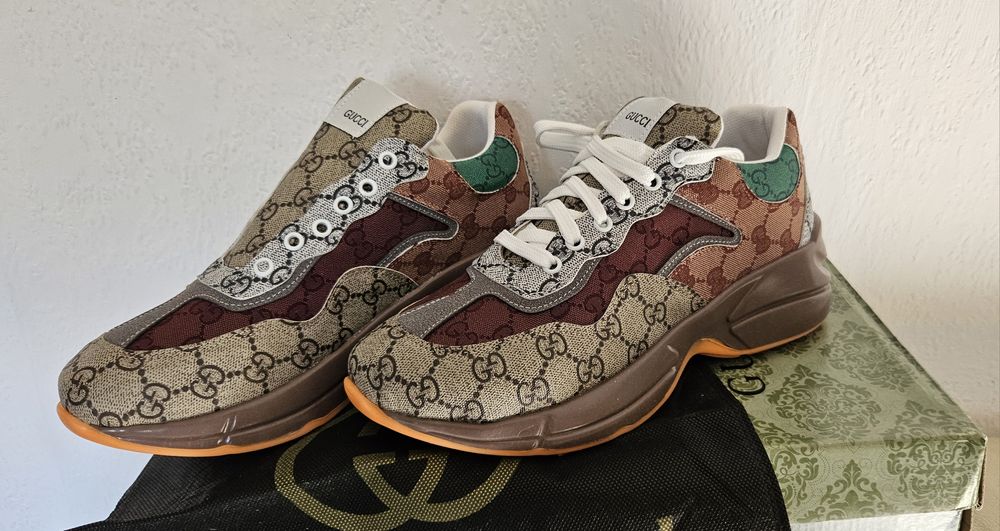 Gucci buty 43 trampki piękne logowane cały zestaw pokrowiec Italy