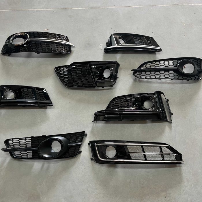 Бокові решітки в бампер Audi, решетки бампера ауди a1 a3 a4 a5 a6 a7