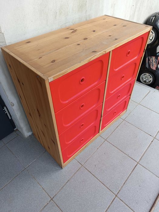 komoda trofast regał szafa szafka ikea szufladami szuflada dzieci
