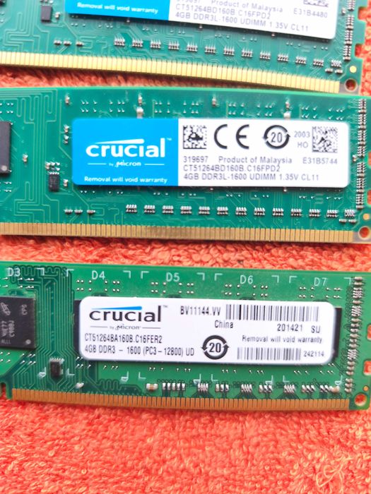 Memória RAM para computadores DDR 3 4G * 4 - 16 G